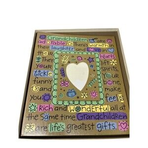 Hallmark Grandchildren Photo Album Large 3-Ring Scrapbook Heart Frame NEW